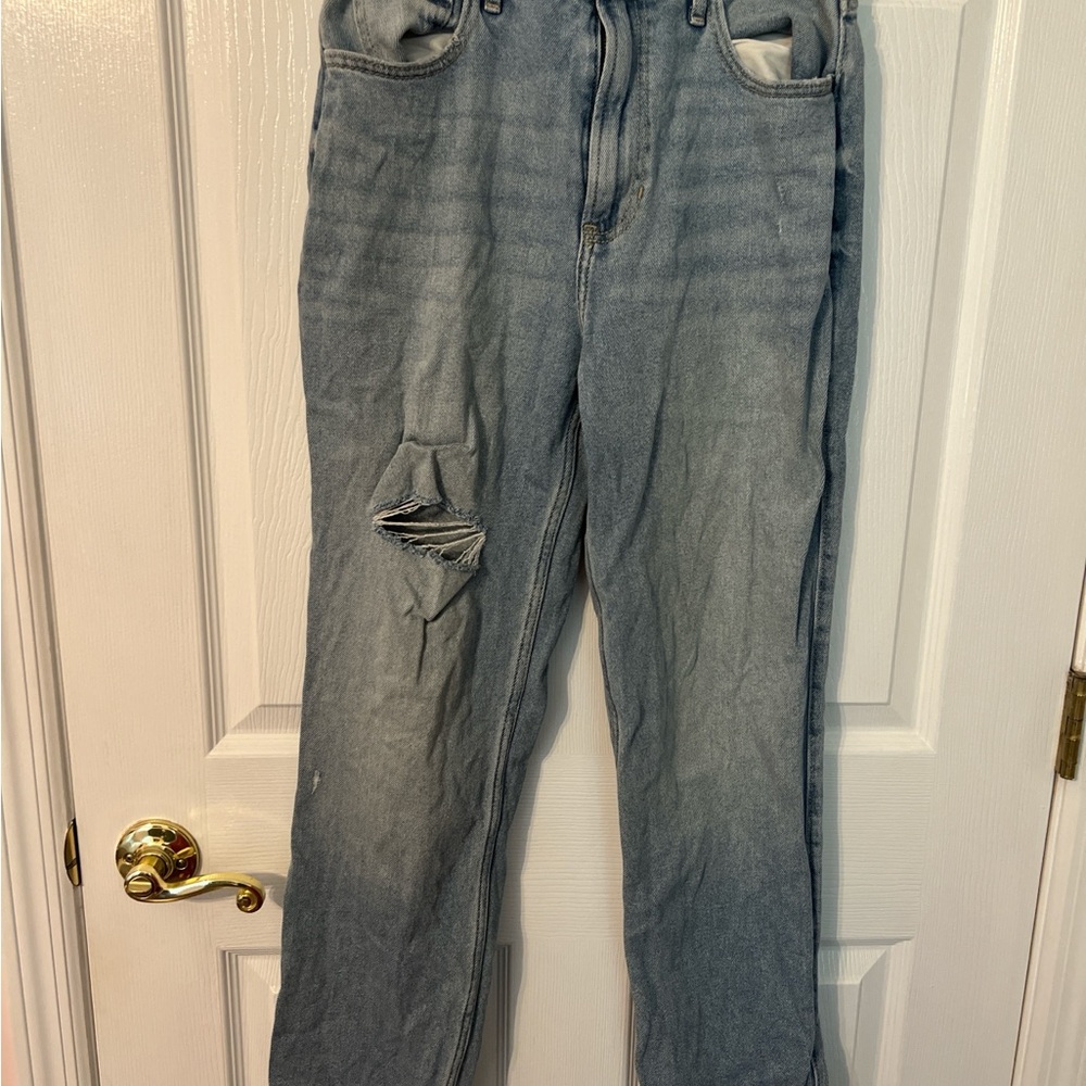Hollister Light Blue Distressed Women Jeans